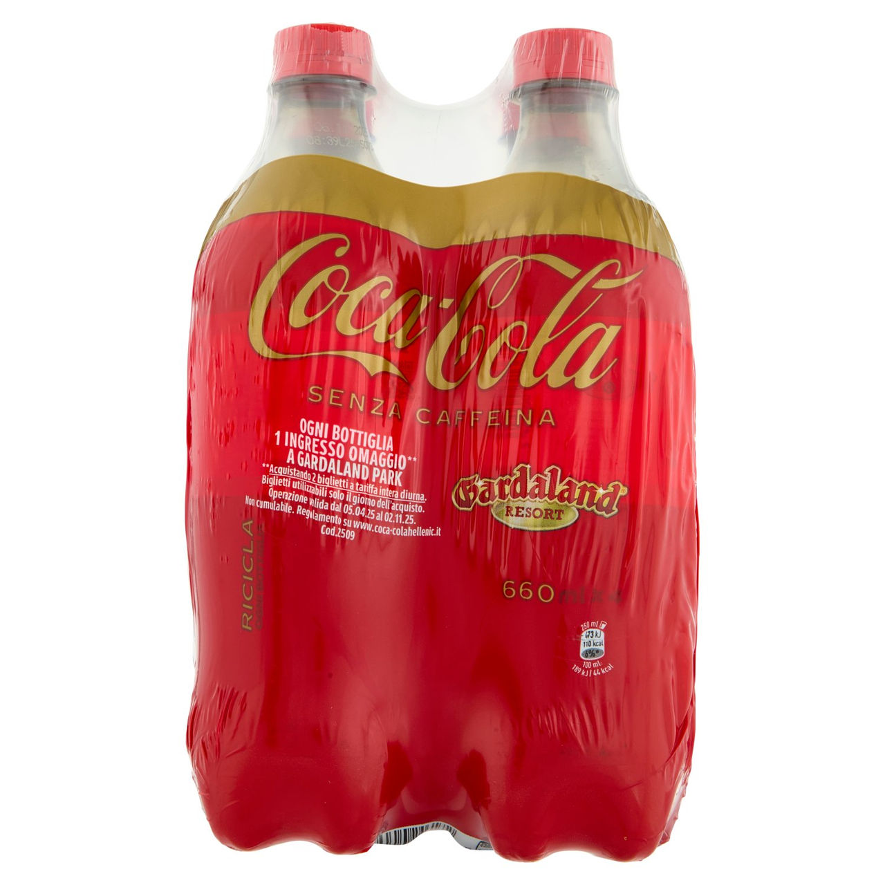 Coca-Cola Senza Caffeina PET 4 x 66 cl