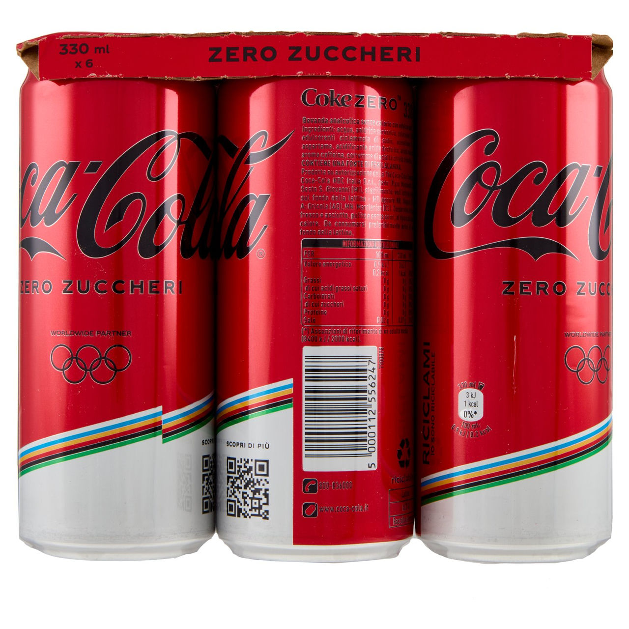 Coca-Cola Zero 6 x 33 cl