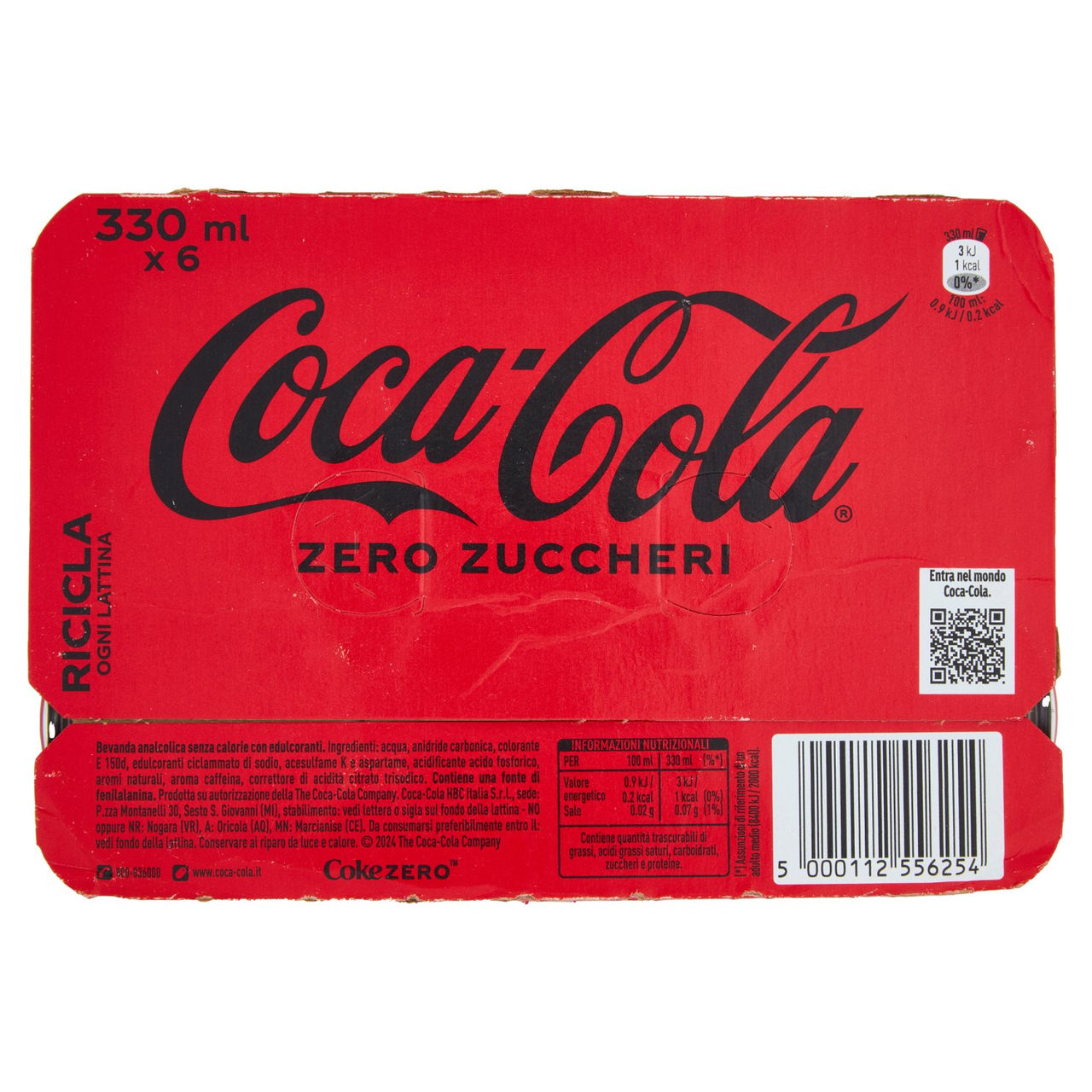 Coca-Cola Zero 6 x 33 cl
