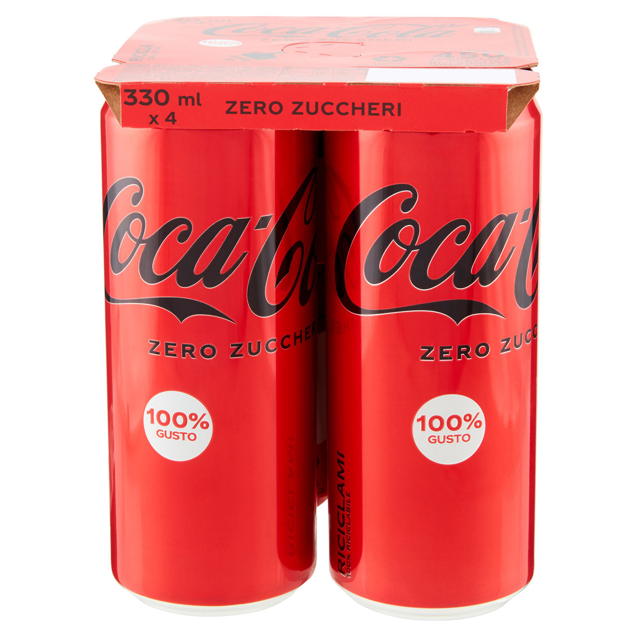 COCA-COLA Zero Zuccheri 330ml x 4 (Lattina)