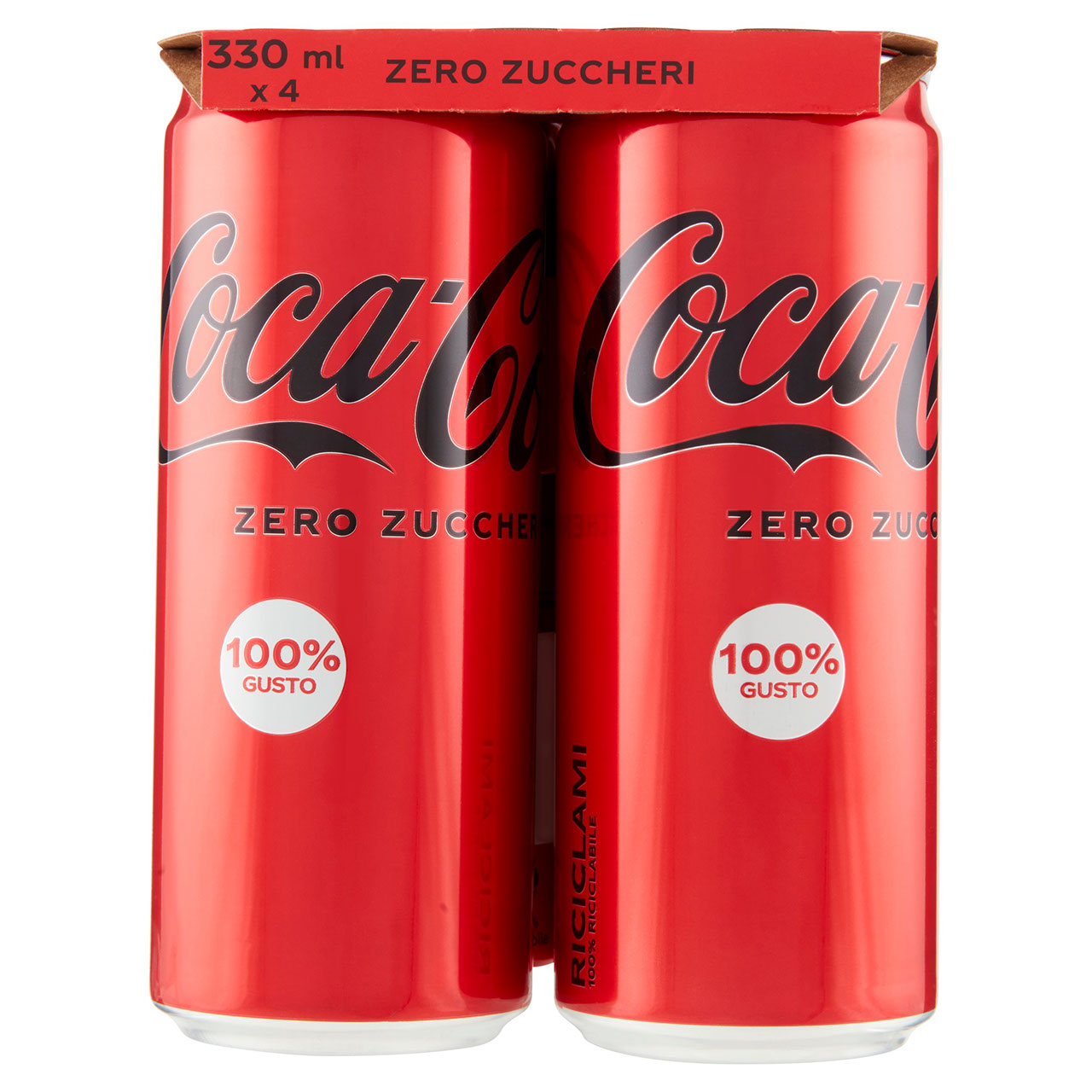 COCA-COLA Zero Zuccheri 330ml x 4 (Lattina)