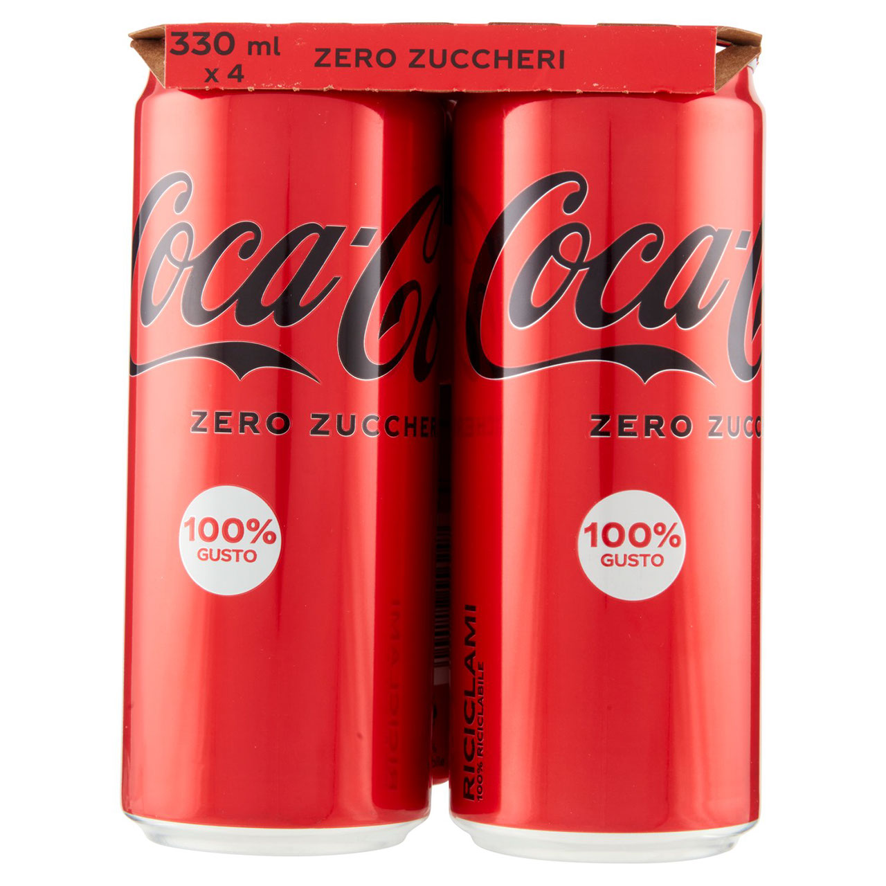 COCA-COLA Zero Zuccheri 330ml x 4 (Lattina)