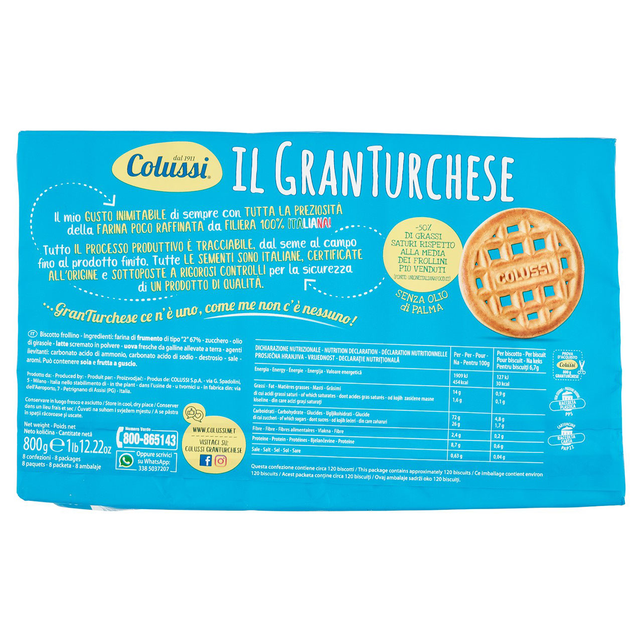 Colussi il GranTurchese 800 g in vendita online