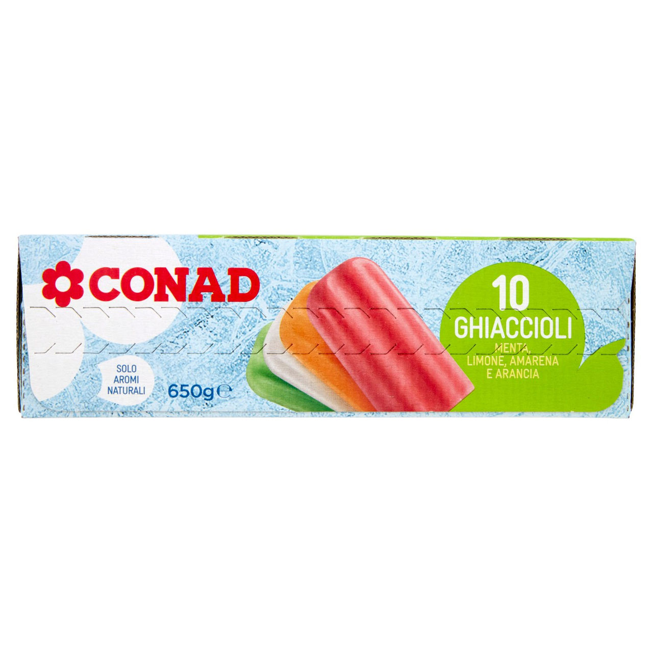 10 Ghiaccioli Menta, Limone, Amarena e Arancia