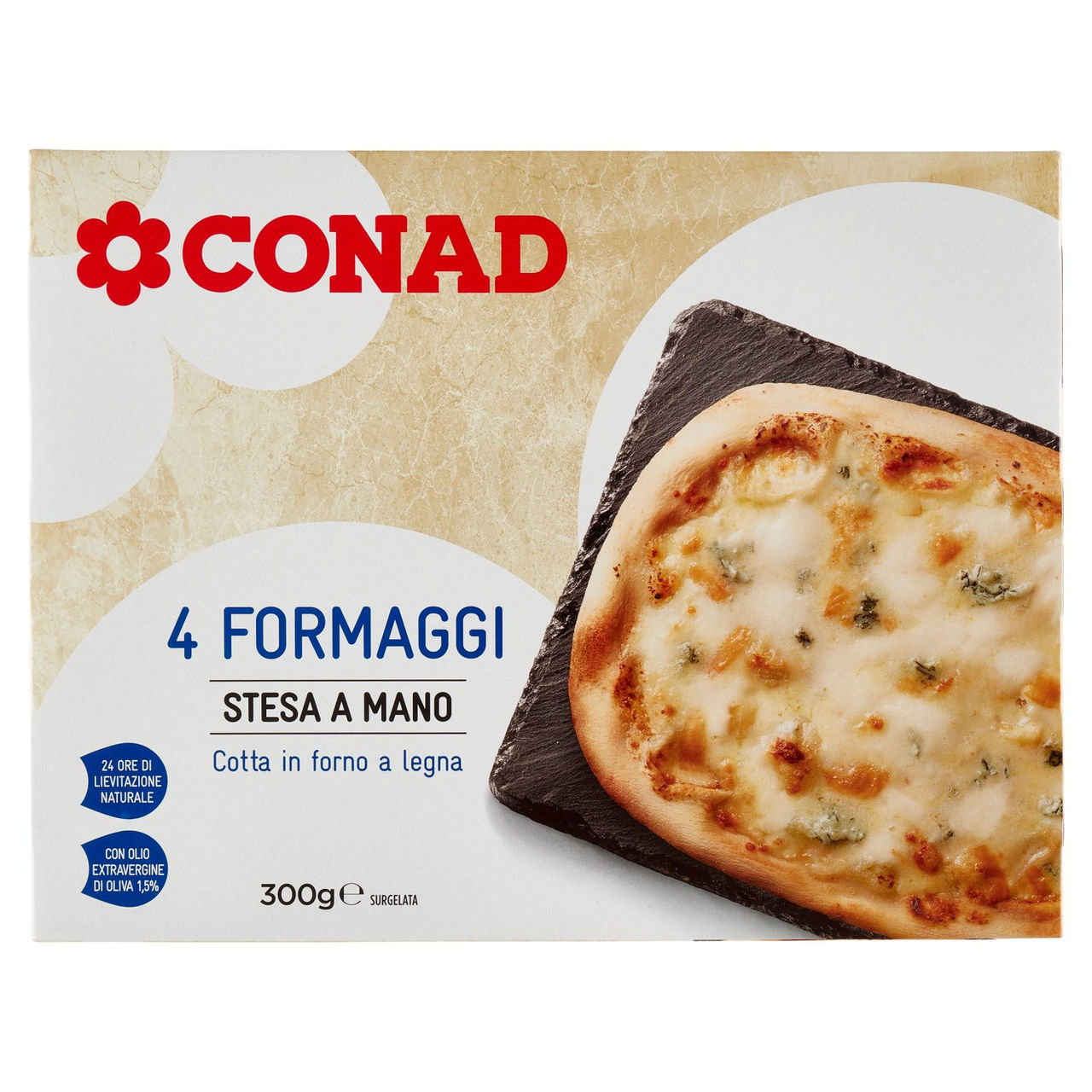 Pizza 4 Formaggi Surgelata Conad vendita online