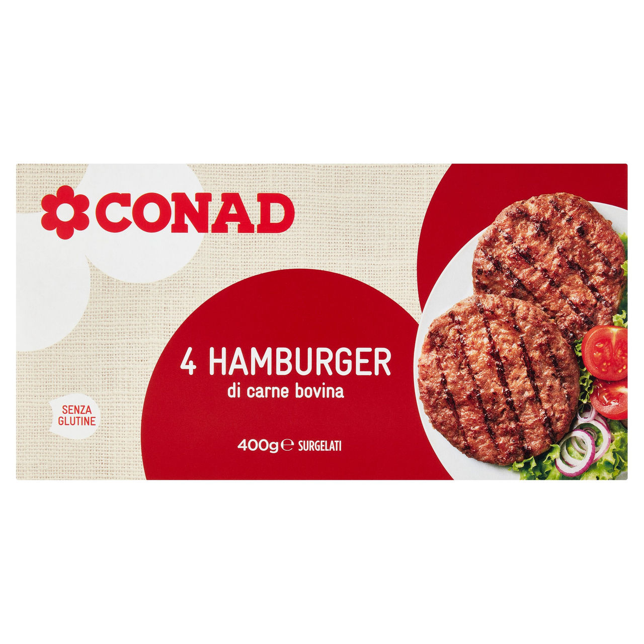 Hamburger Carne Bovina Surgelati 4x100g Conad