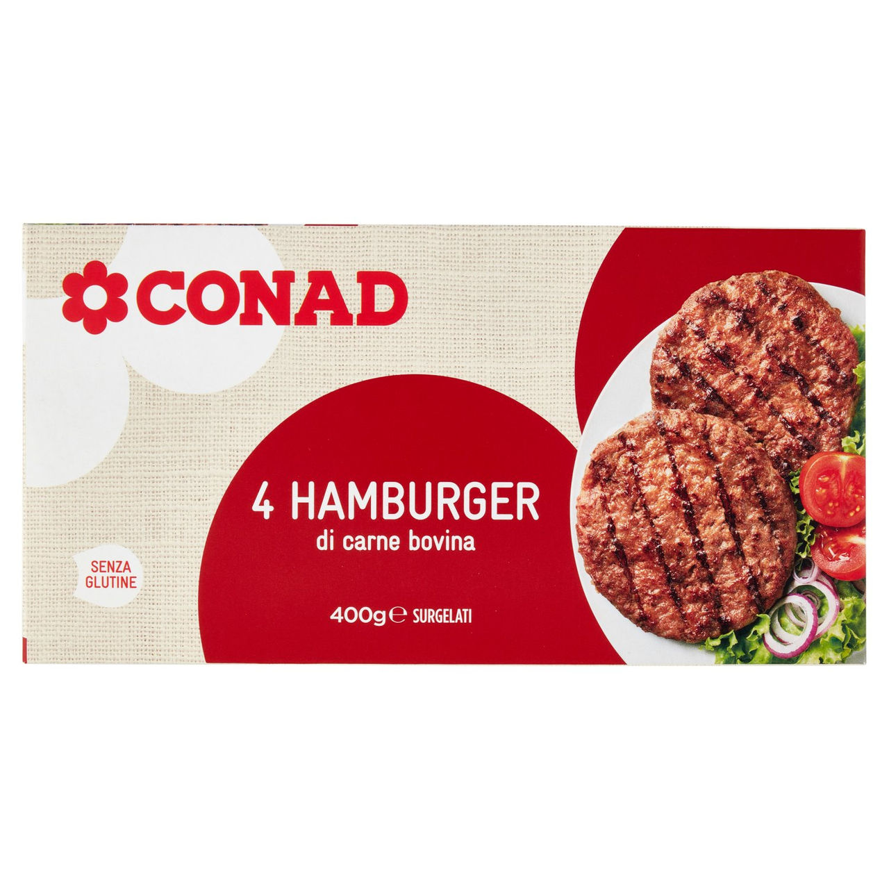 Hamburger Carne Bovina Surgelati 4x100g Conad