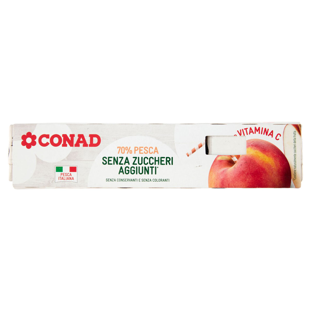 CONAD 70% Pesca Senza Zuccheri Aggiunti* 3 x 200 ml