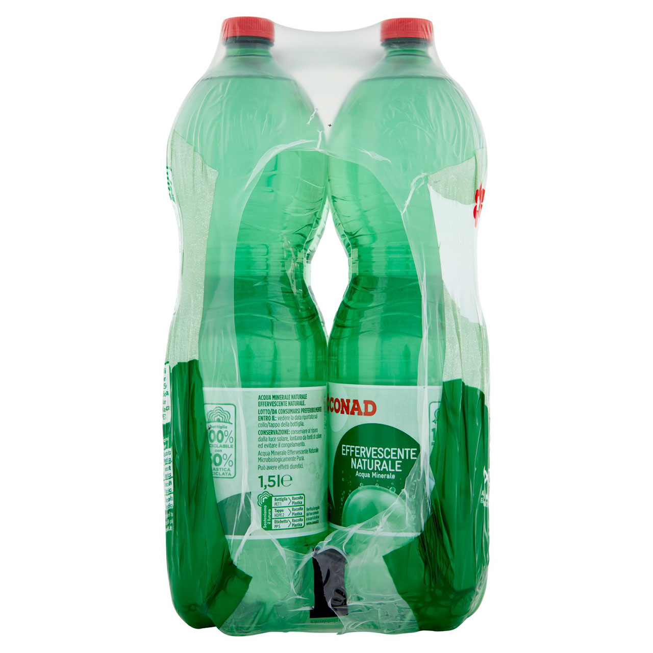 CONAD Acqua Minerale Effervescente Naturale 6 x 1,5 l