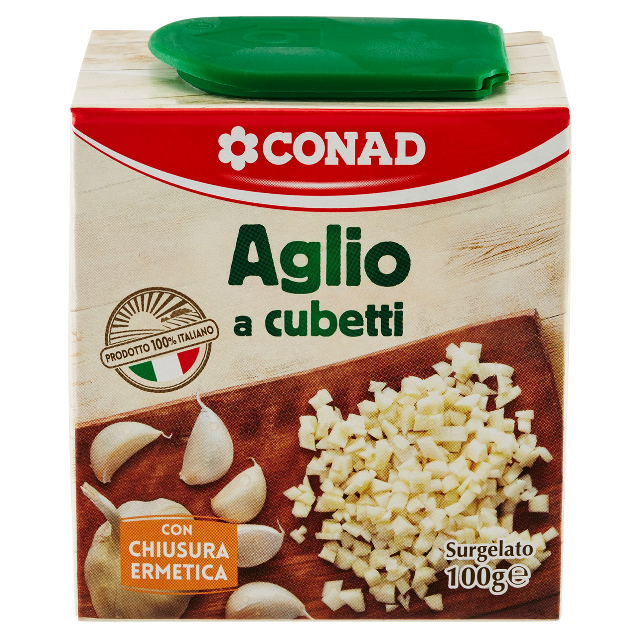 CONAD Aglio a cubetti Surgelato 100 g