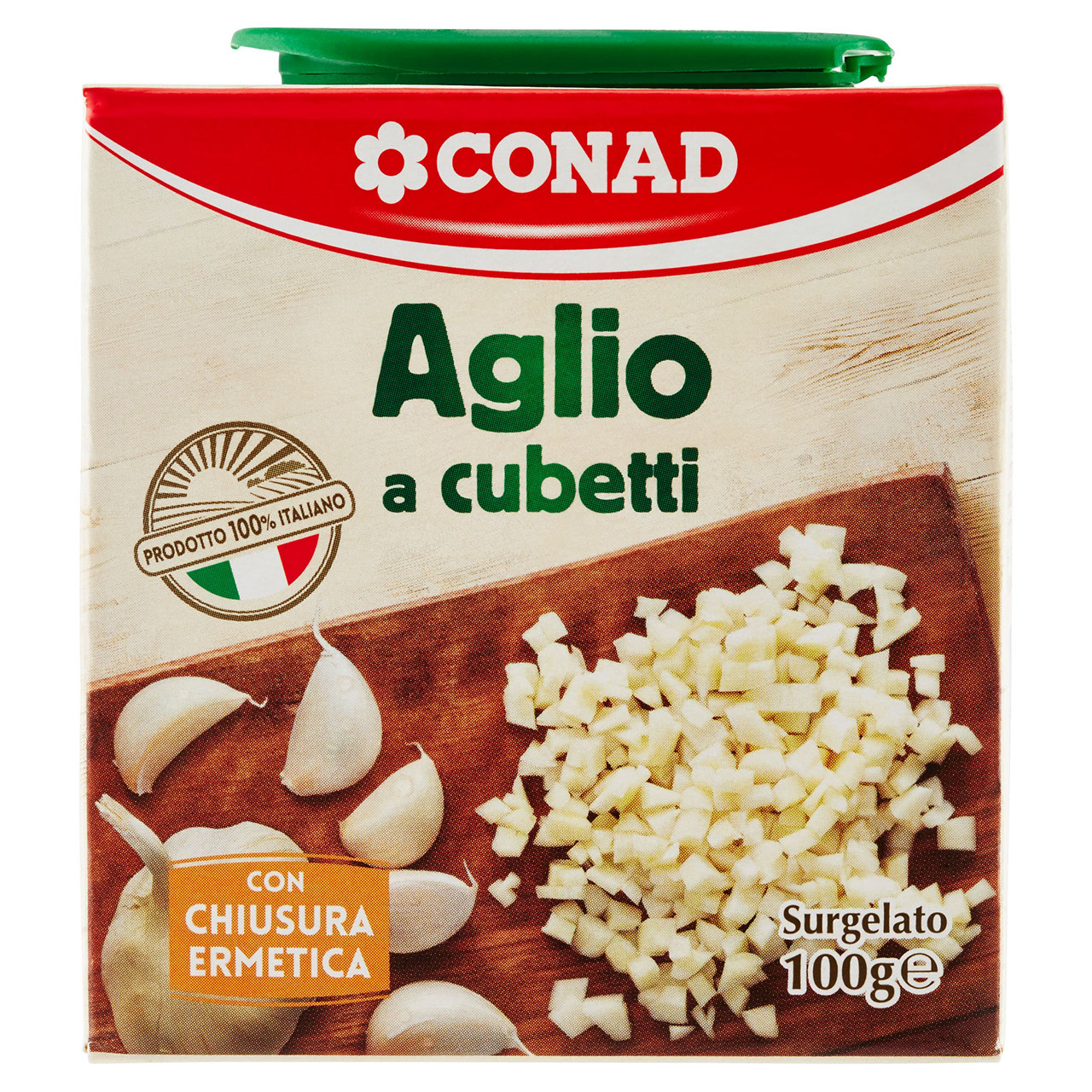 CONAD Aglio a cubetti Surgelato 100 g