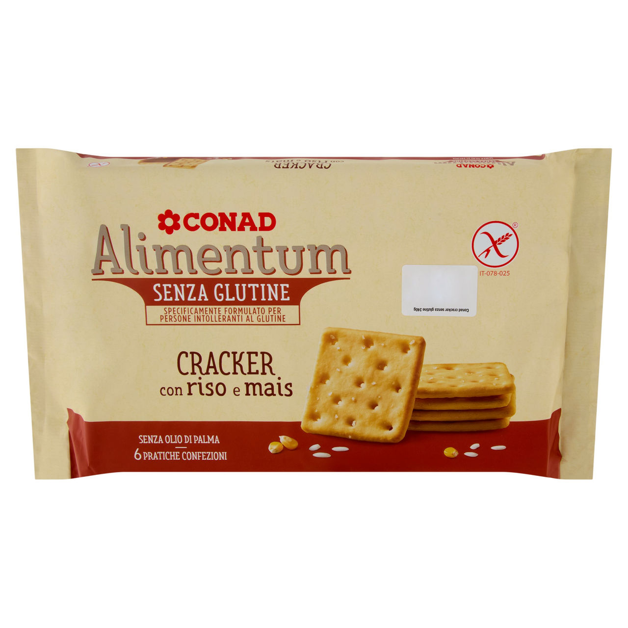 Cracker con riso e mais 6 confezioni Alimentum