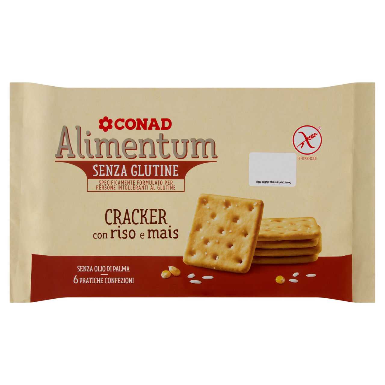 Cracker con riso e mais 6 confezioni Alimentum