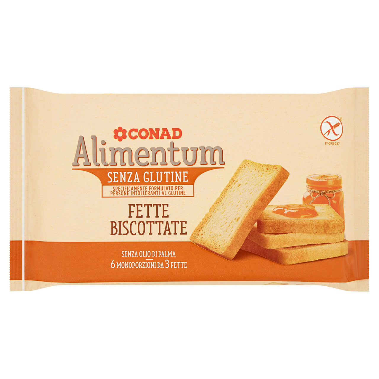 Fette Biscottate 6 monoporzioni 225 g Alimentum