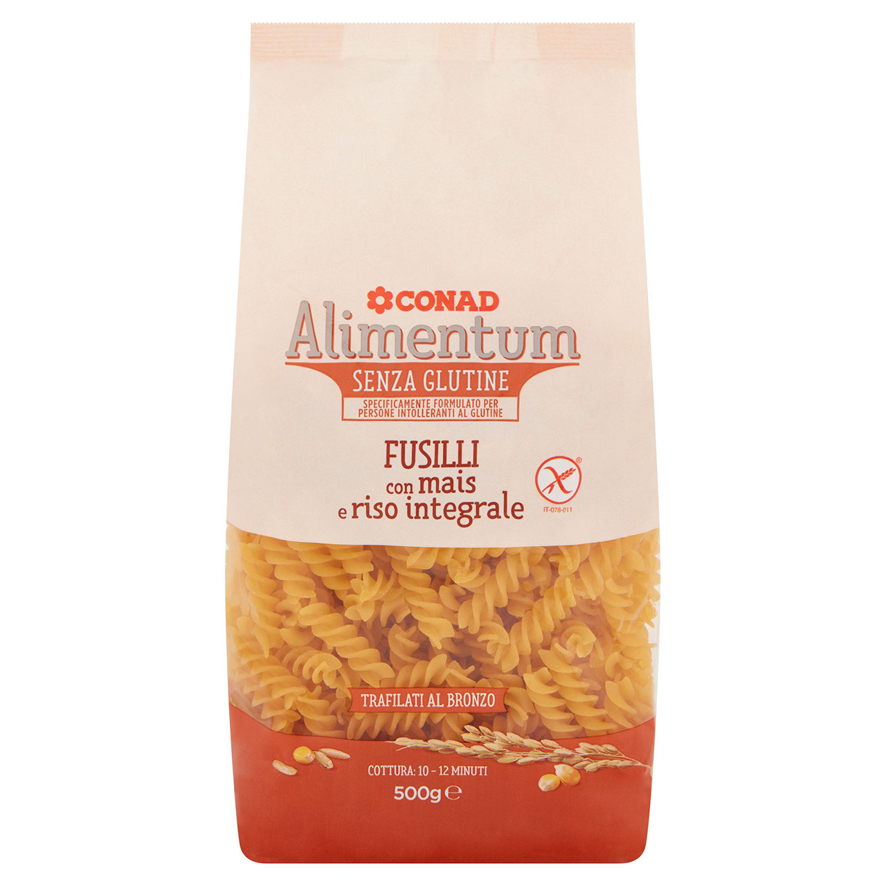 Fusilli No Glutine Mais e Riso 500 g Conad online