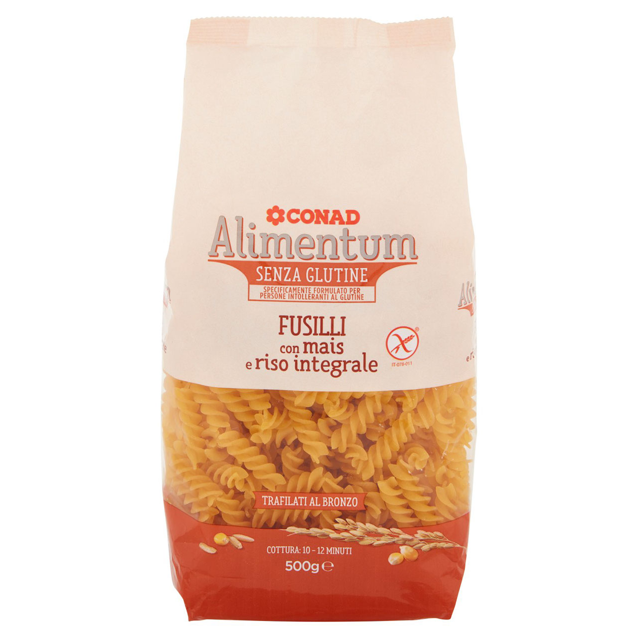 Fusilli No Glutine Mais e Riso 500 g Conad online