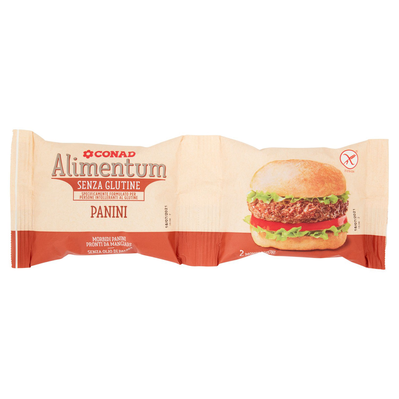 Panini Senza Glutine 2x90g Alimentum Conad online