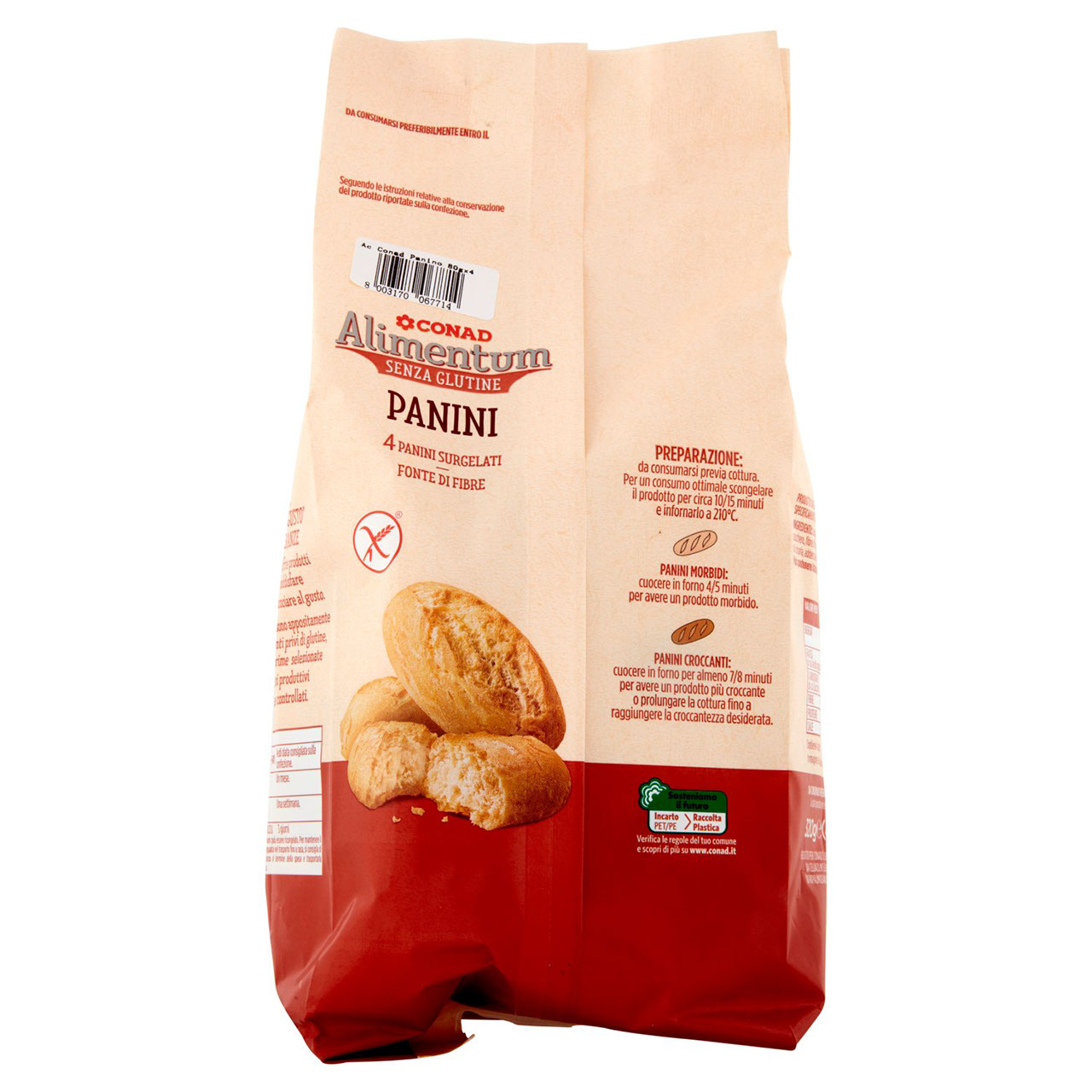 Panini Surgelati 4 x 80 g Alimentum Conad