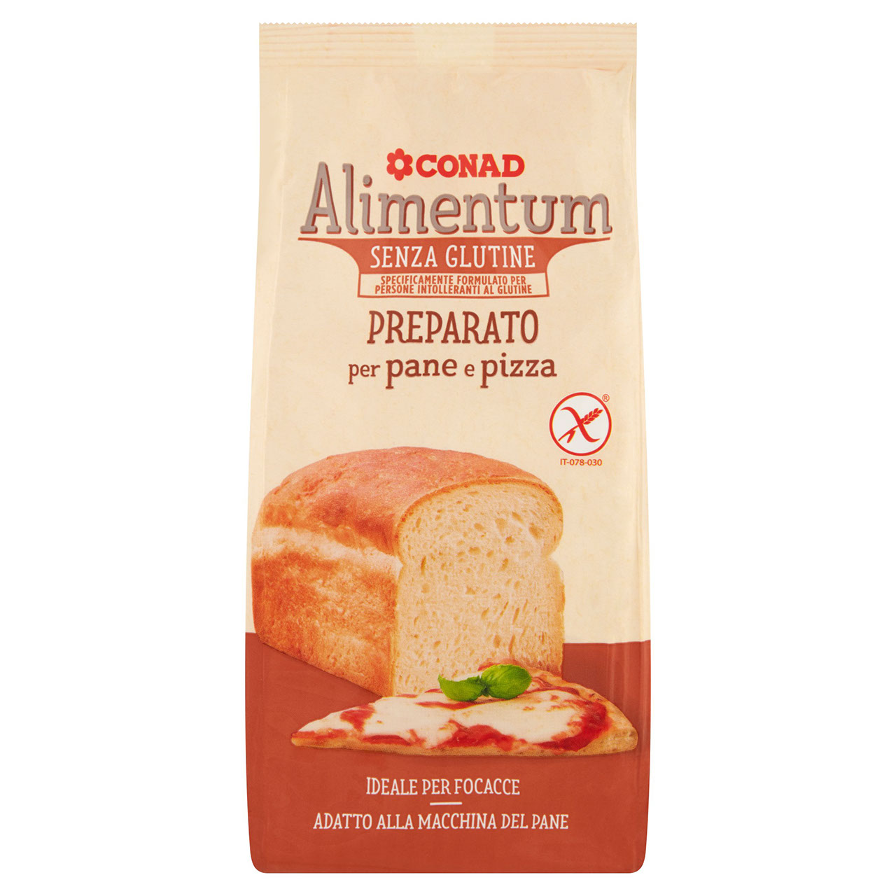 Preparato Pane e Pizza No Glutine Alimentum Conad