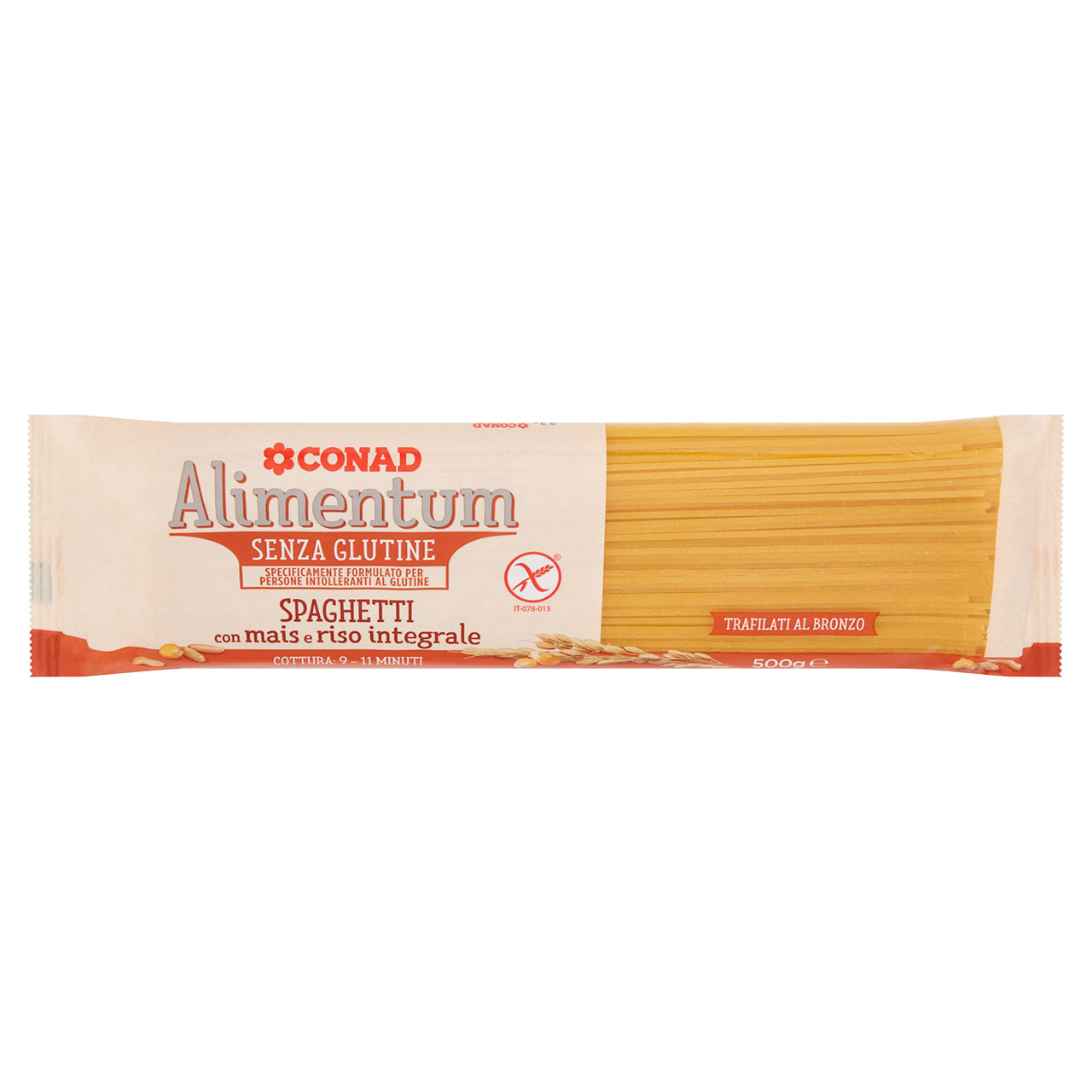 Spaghetti Senza Glutine Mais Riso Integrale Conad