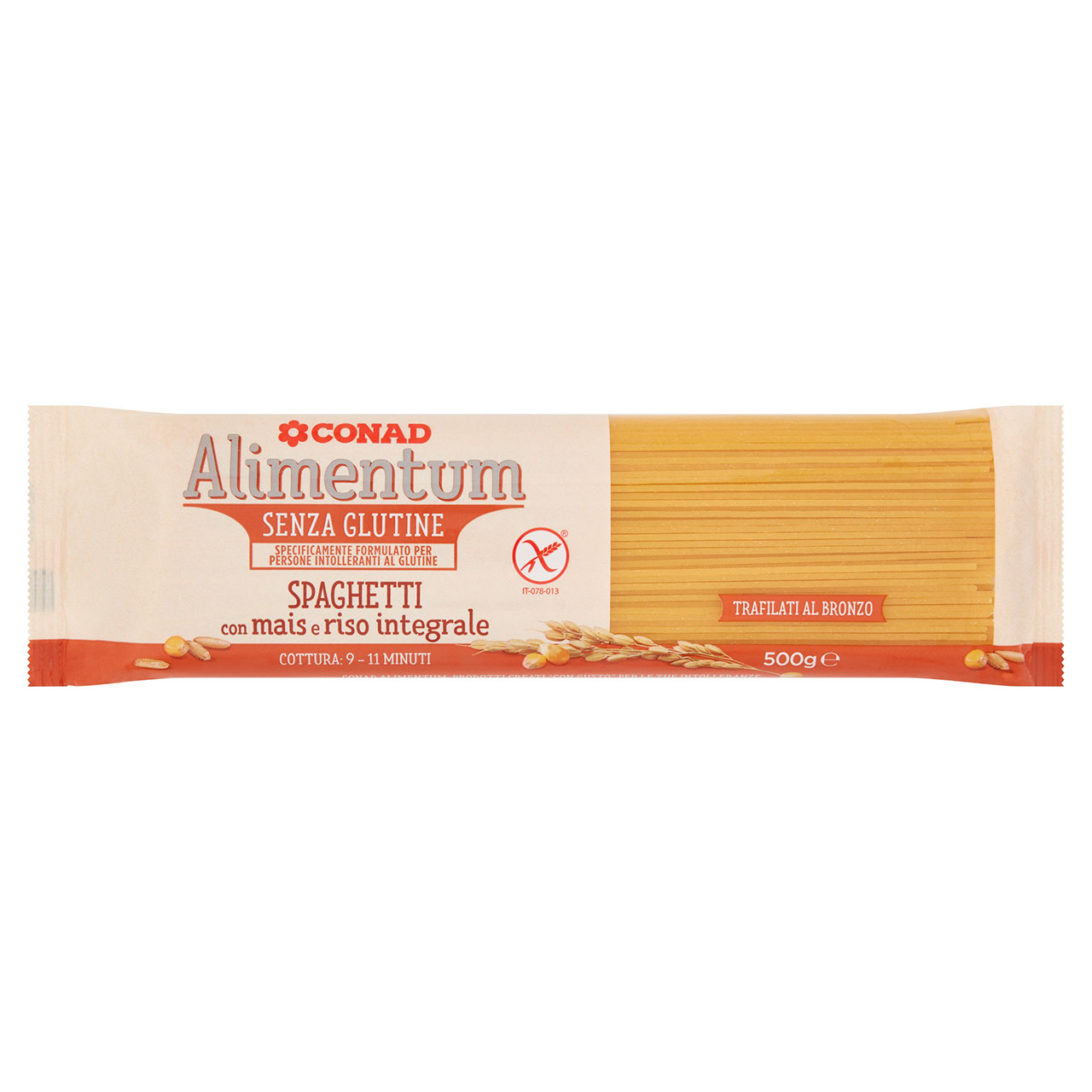 Spaghetti Senza Glutine Mais Riso Integrale Conad