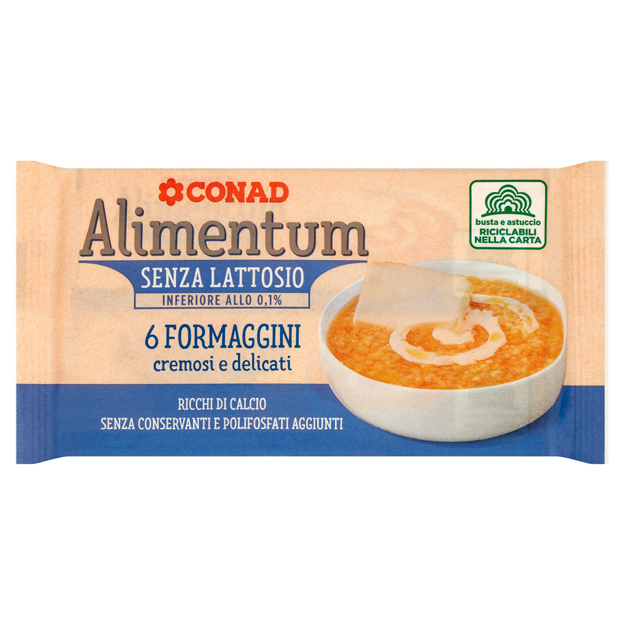 6 Formaggini 125 g Alimentum Senza Lattosio Conad