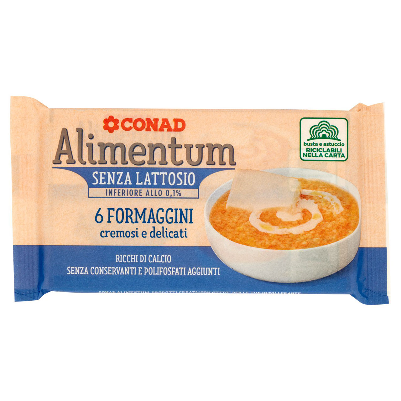 6 Formaggini 125 g Alimentum Senza Lattosio Conad