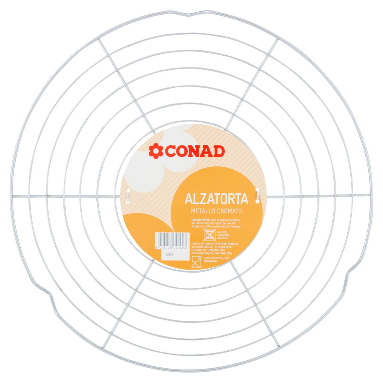 CONAD Alzatorta Metallo cromato