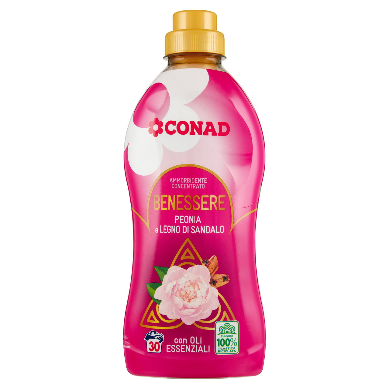 CONAD  Ammorbidente Concentrato Benessere Peonia e Legno di Sandalo 750 ml