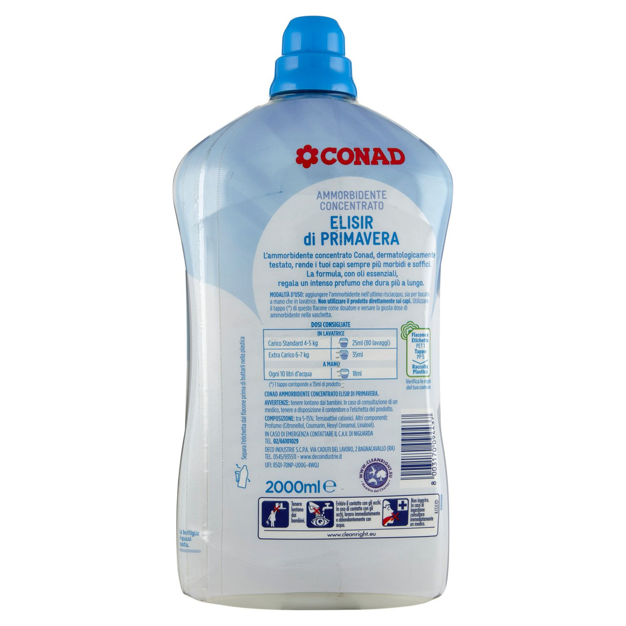 CONAD Ammorbidente Concentrato Elisir di Primavera 2000 ml