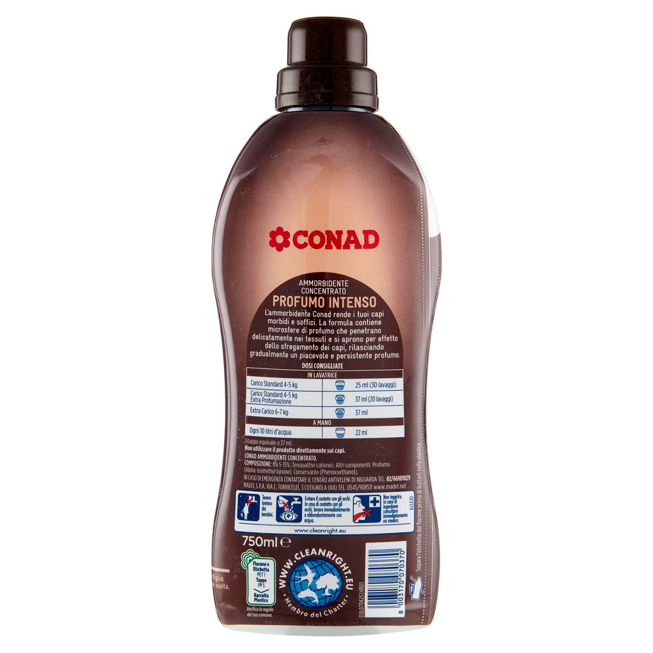 CONAD Ammorbidente Concentrato Profumo Intenso Cocco e Fiori Tropicali 750 ml
