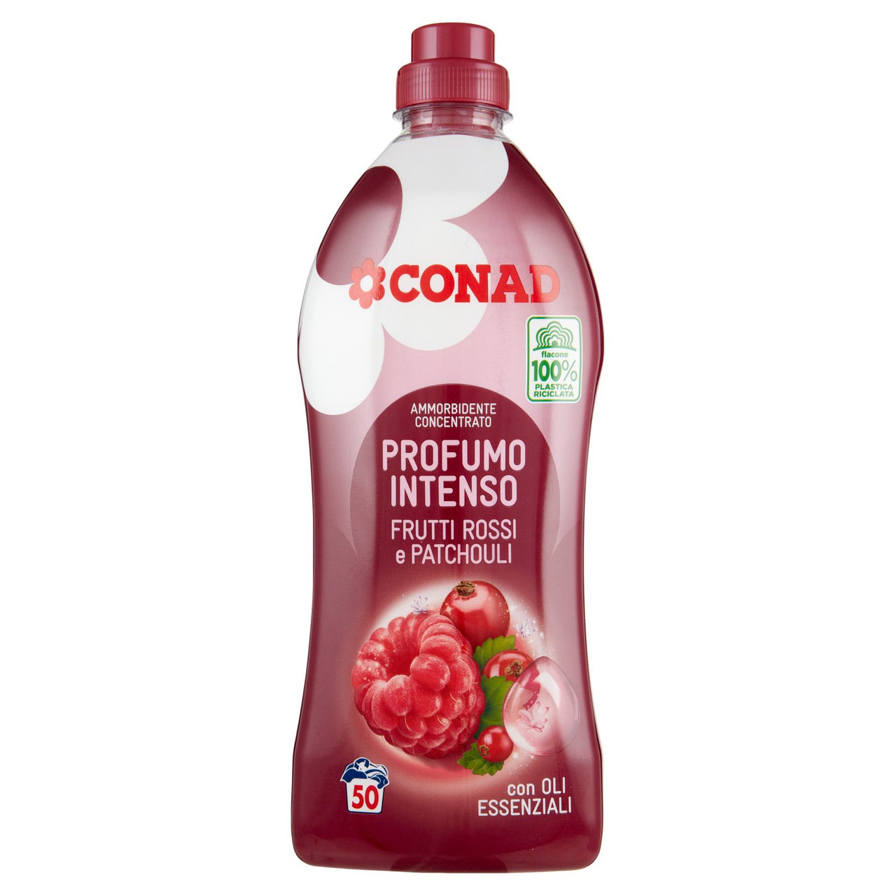 CONAD Ammorbidente Concentrato Profumo Intenso Frutti Rossi e Patchouli 1250 ml