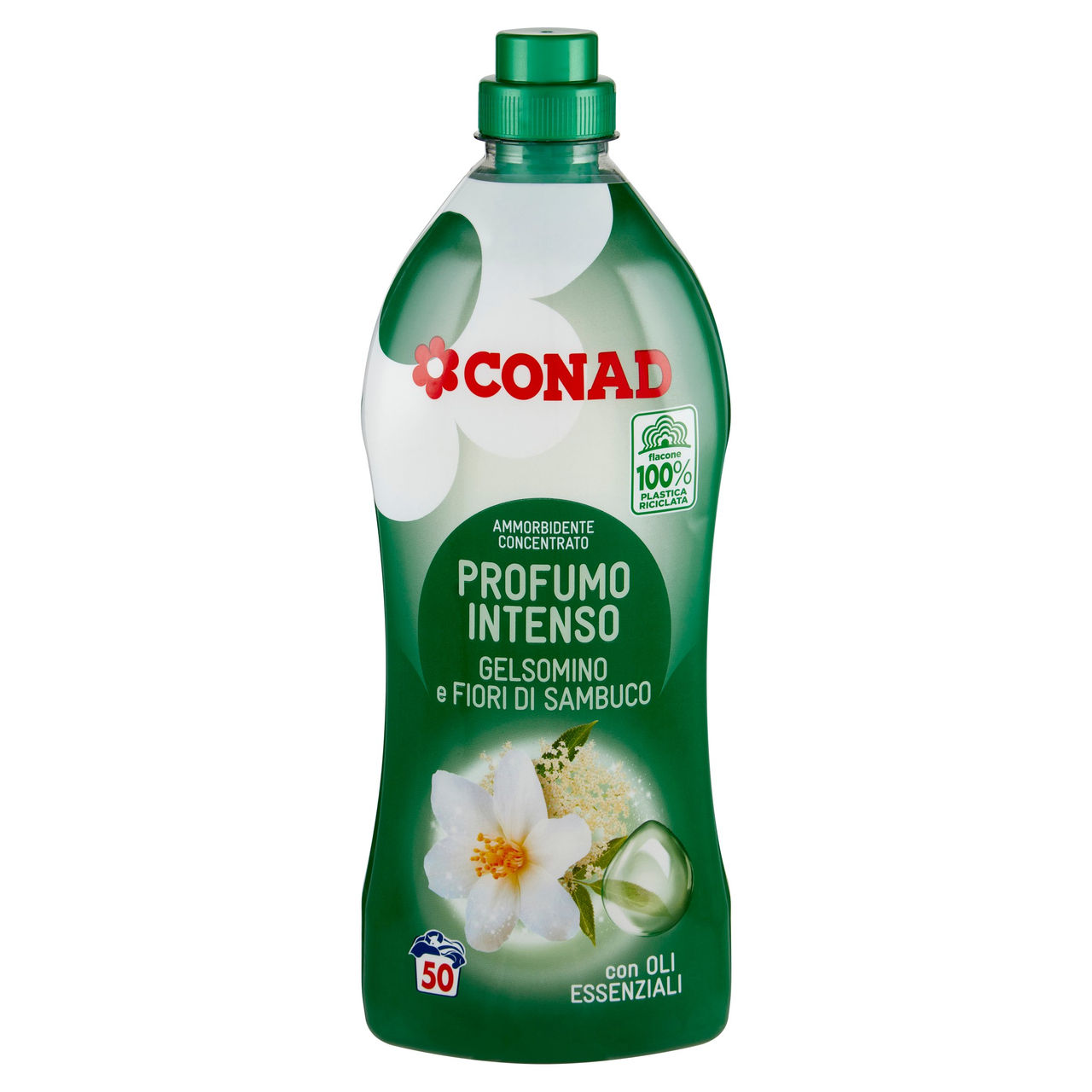 CONAD Ammorbidente Concentrato Profumo Intenso Gelsomino e Fiori di Sambuco 1250 ml