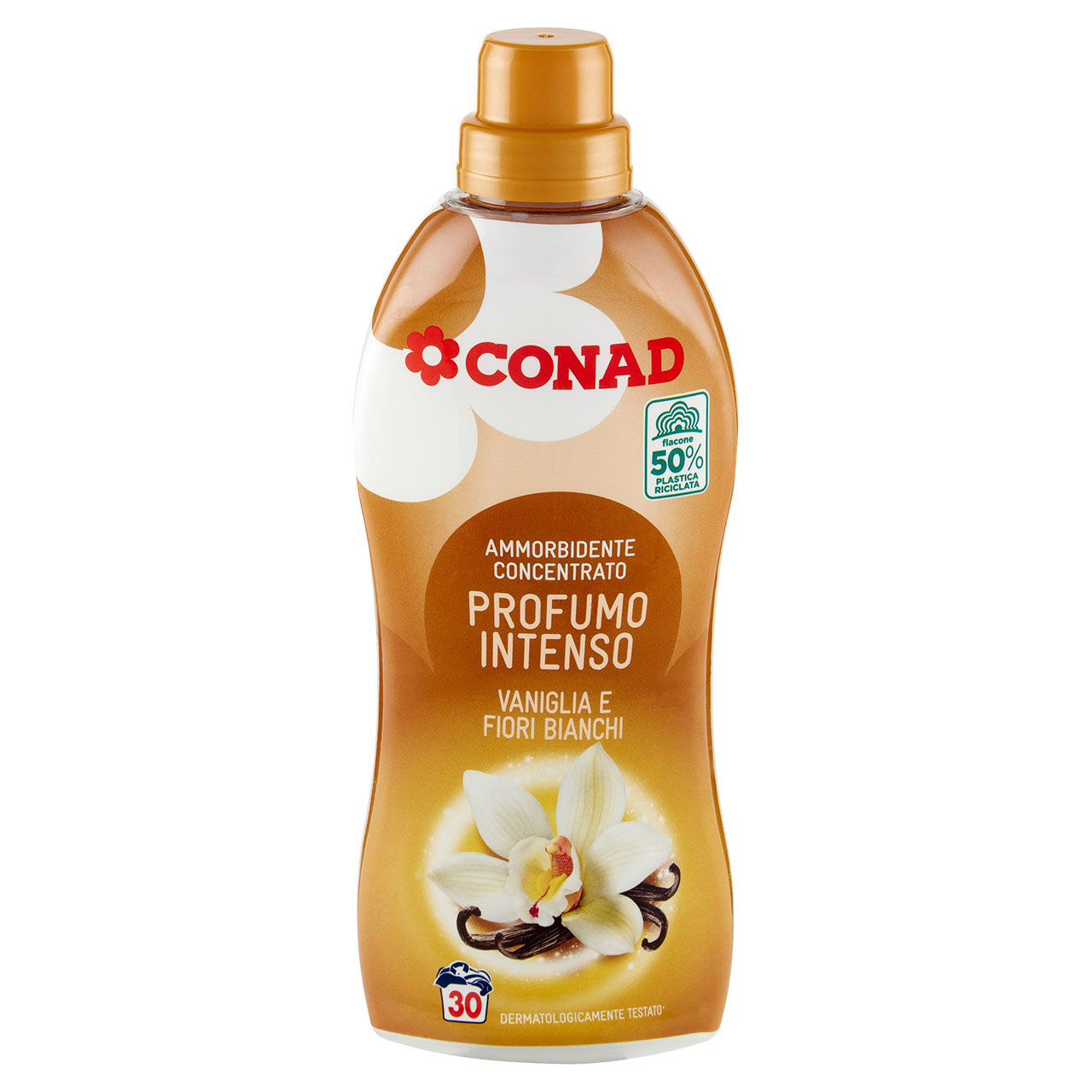 CONAD Ammorbidente Concentrato Profumo Intenso Vaniglia e Fiori Bianchi 750 ml