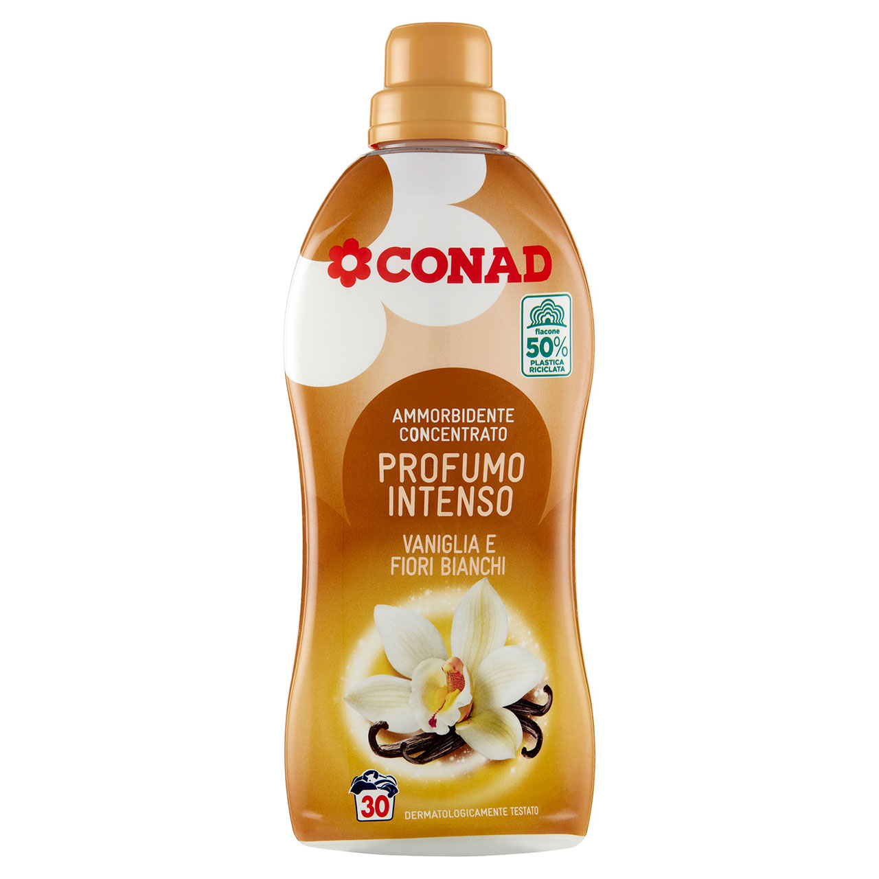 CONAD Ammorbidente Concentrato Profumo Intenso Vaniglia e Fiori Bianchi 750 ml