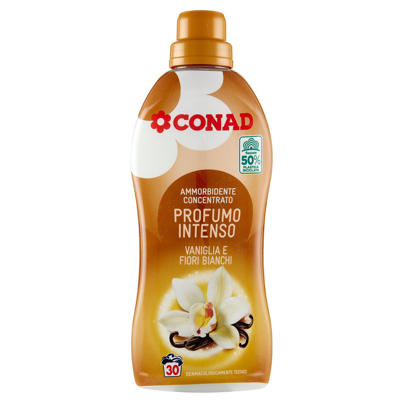 CONAD Ammorbidente Concentrato Profumo Intenso Vaniglia e Fiori Bianchi 750 ml