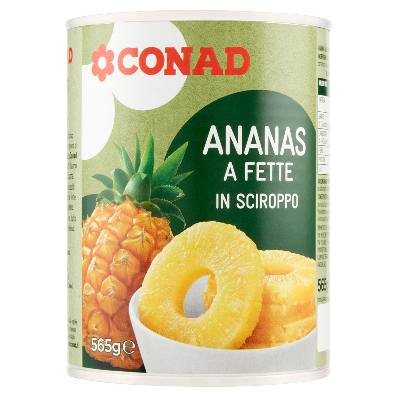 Ananas a Fette in Sciroppo 565 g Conad