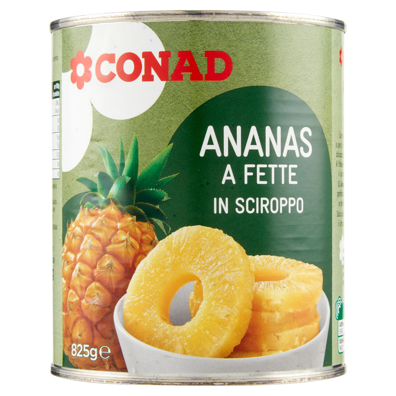 Ananas a Fette in Sciroppo 825 g Conad