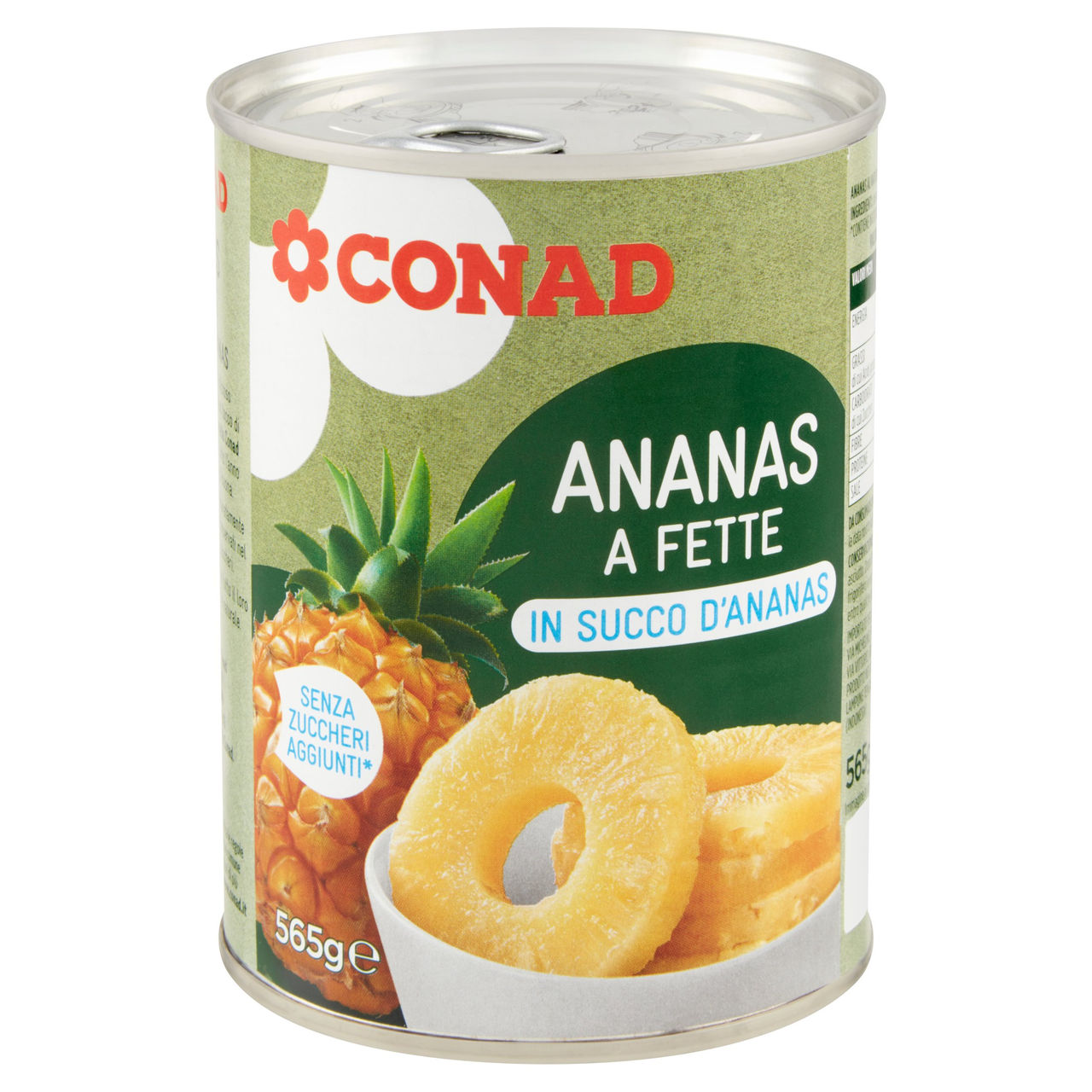 Ananas a Fette in Succo d'Ananas 565 g Conad