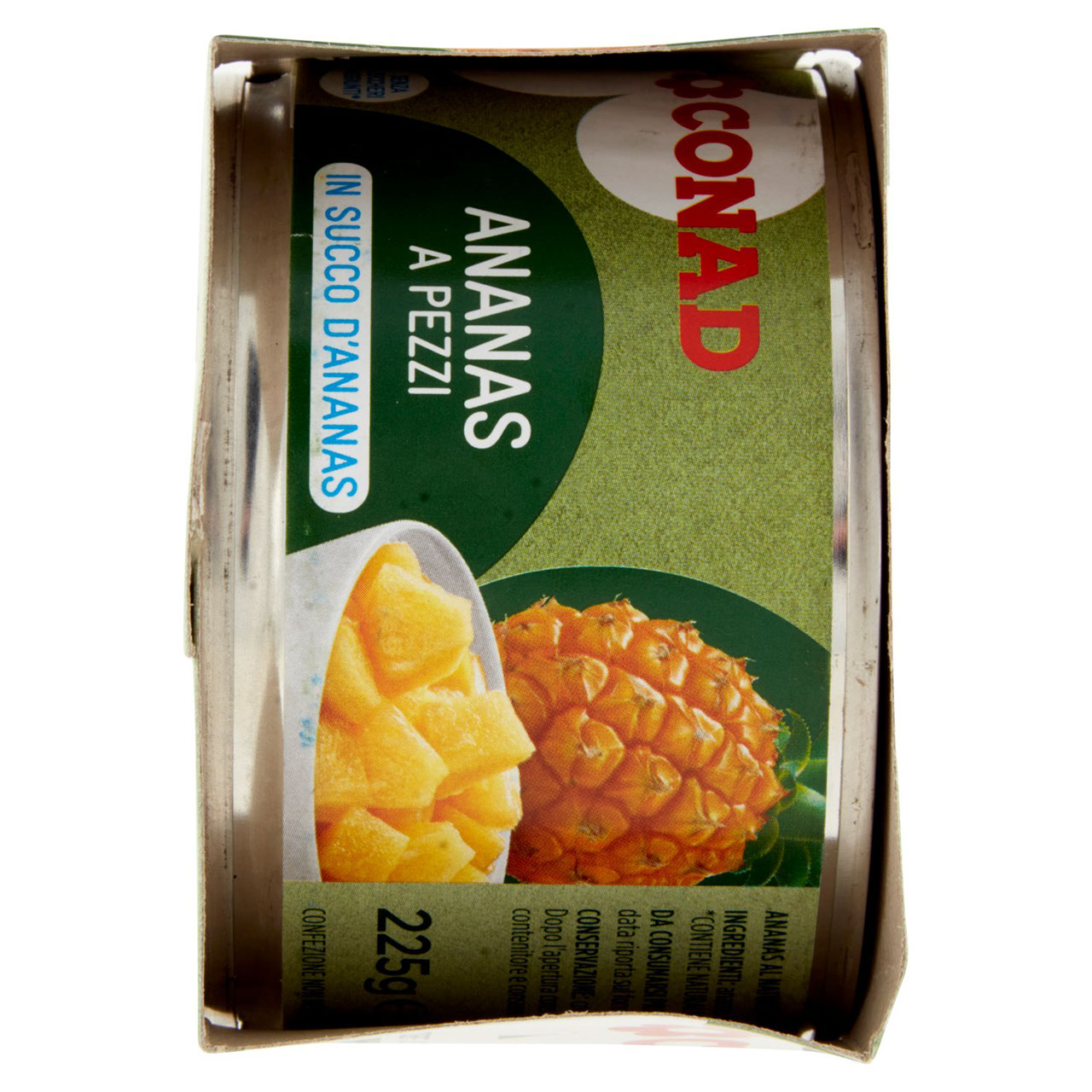 Ananas in Pezzi in Succo d'Ananas 3 x 225 g Conad