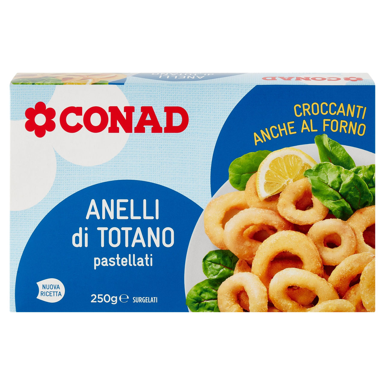 CONAD Anelli di Totano pastellati Surgelati 250 g