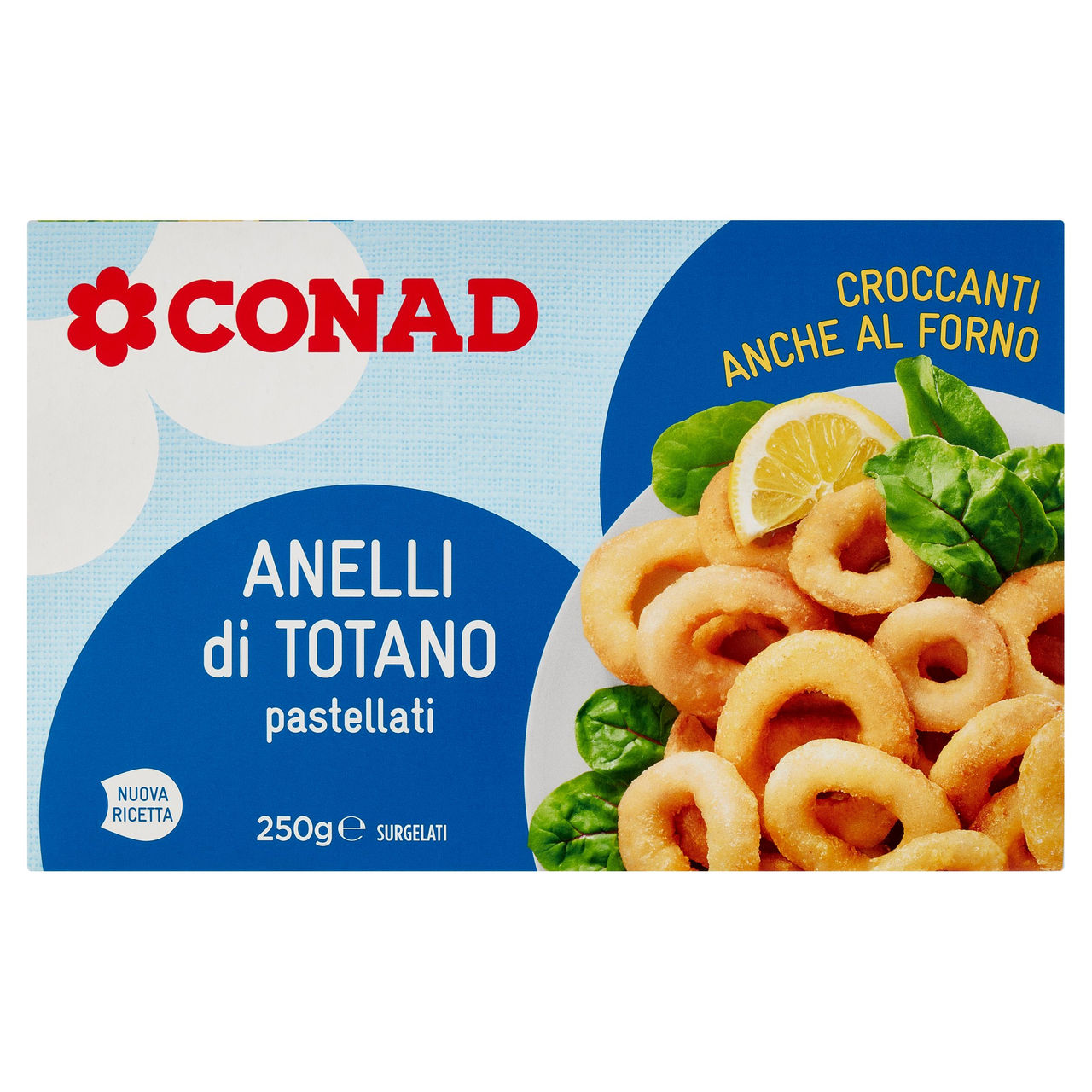 CONAD Anelli di Totano pastellati Surgelati 250 g