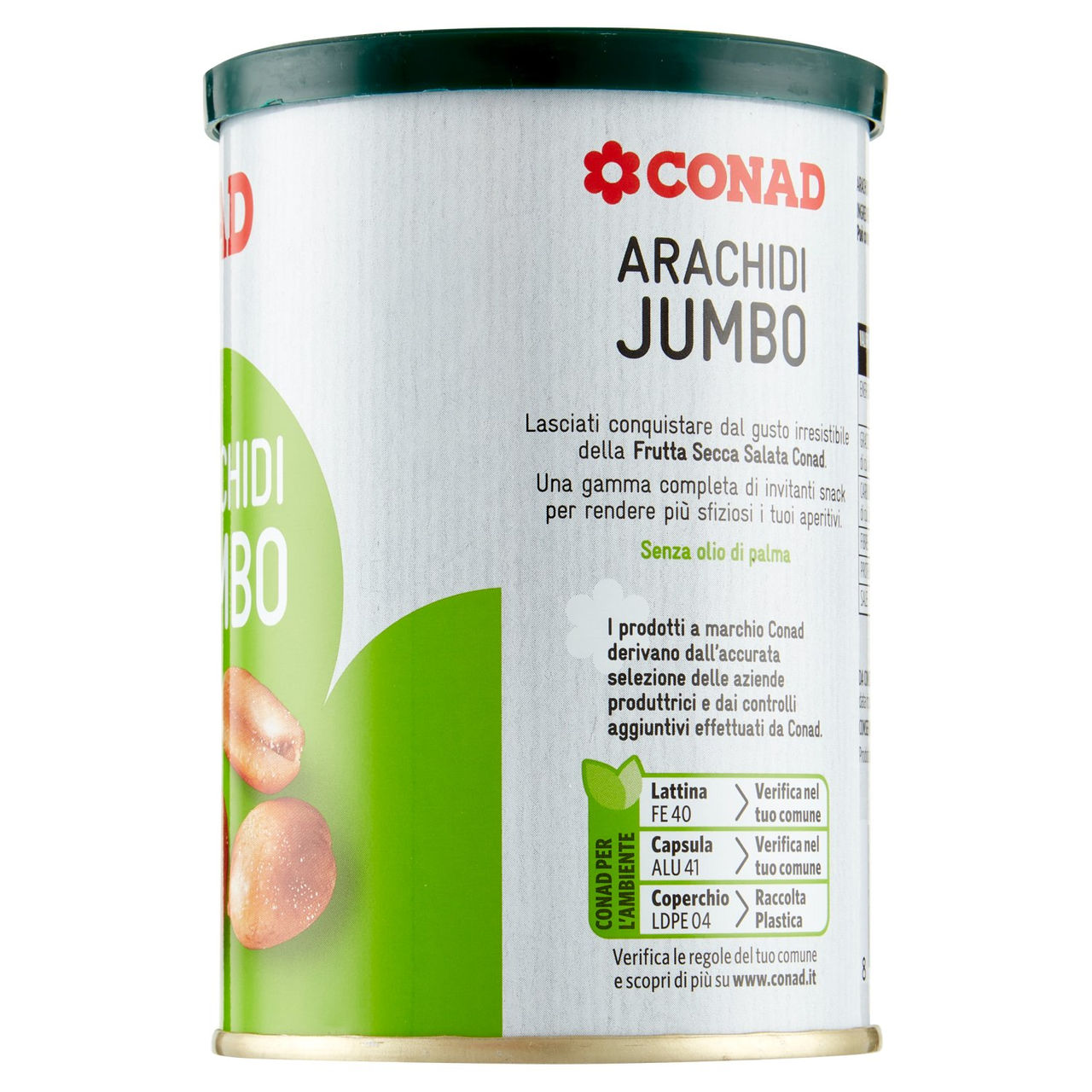 Arachidi Jumbo Tostate e Salate 200 g Conad