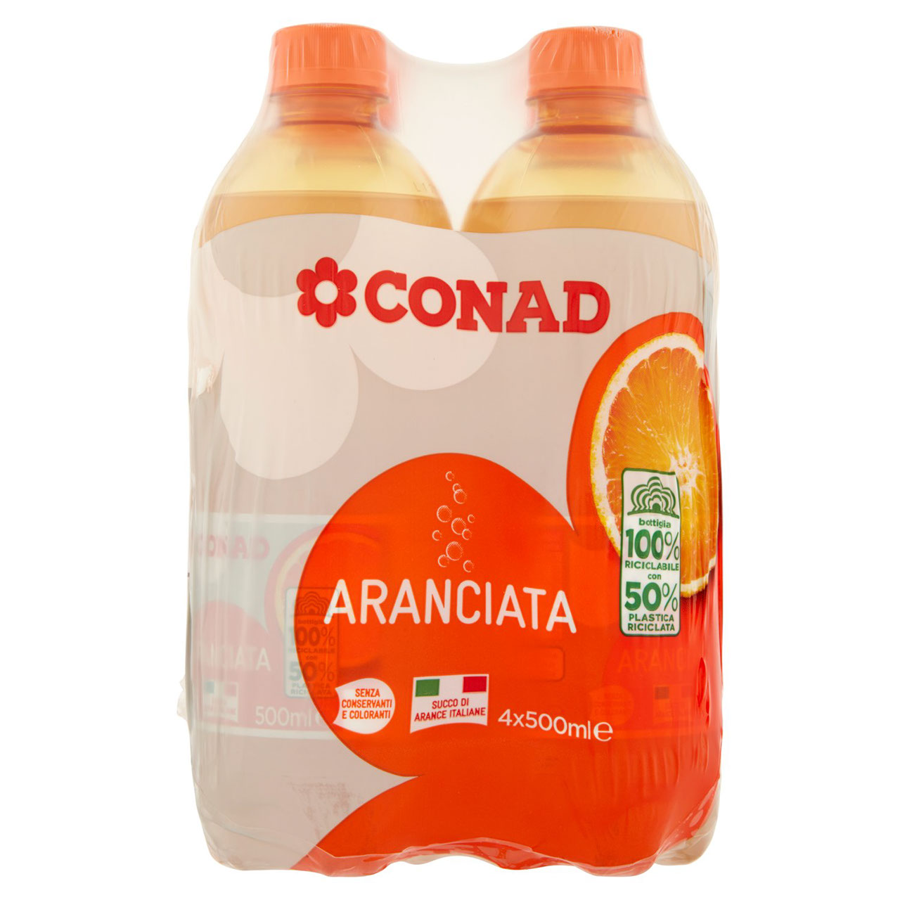 Aranciata 4 x 500 ml Conad