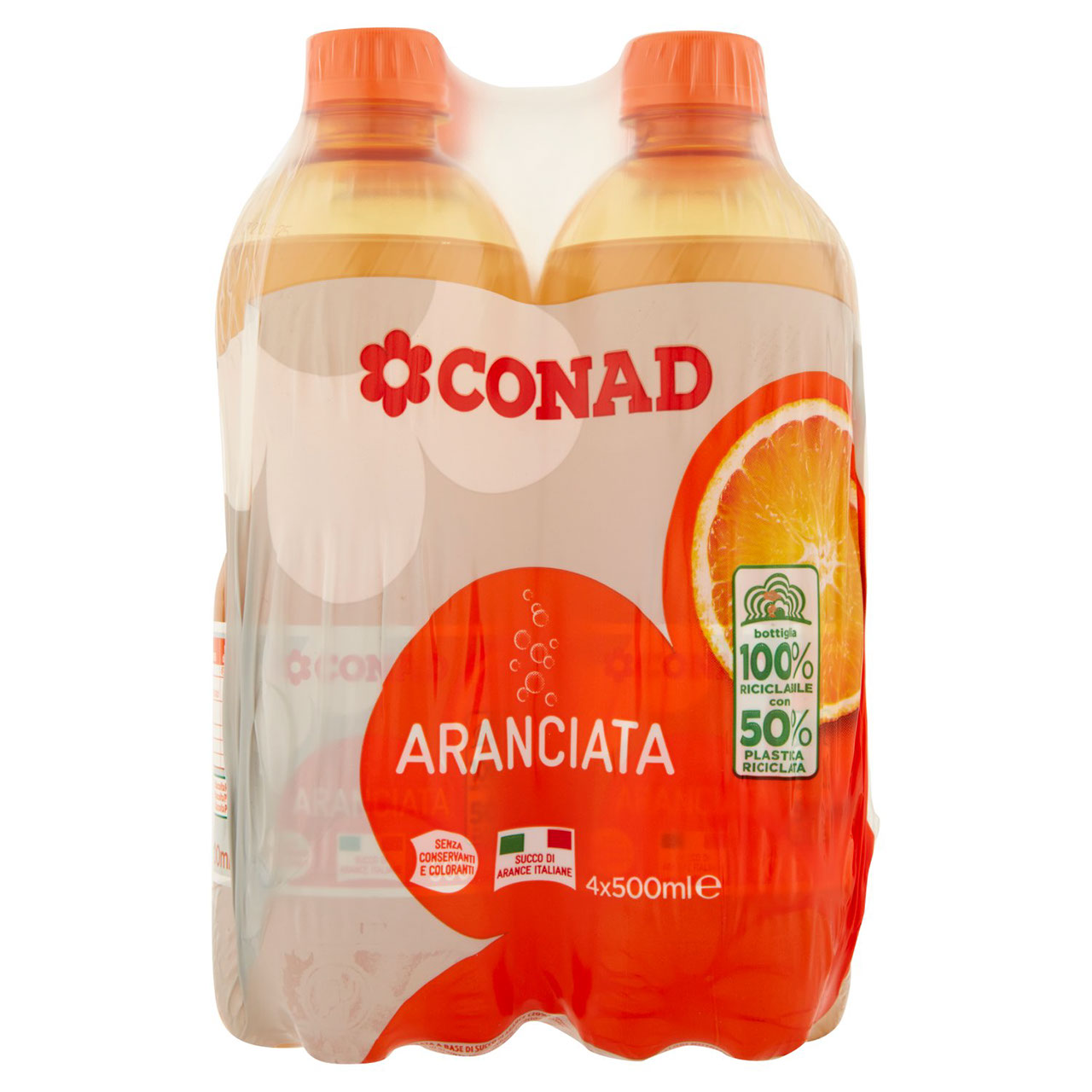 Aranciata 4 x 500 ml Conad