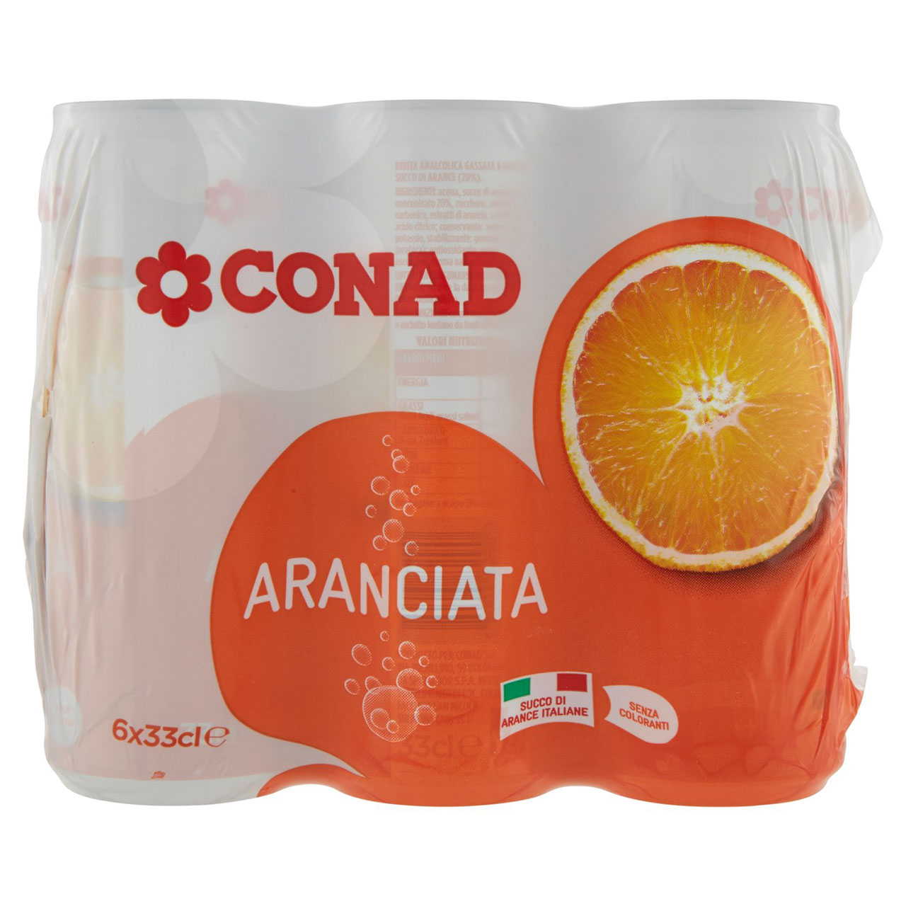 Aranciata 6 x 33 cl Conad in vendita online