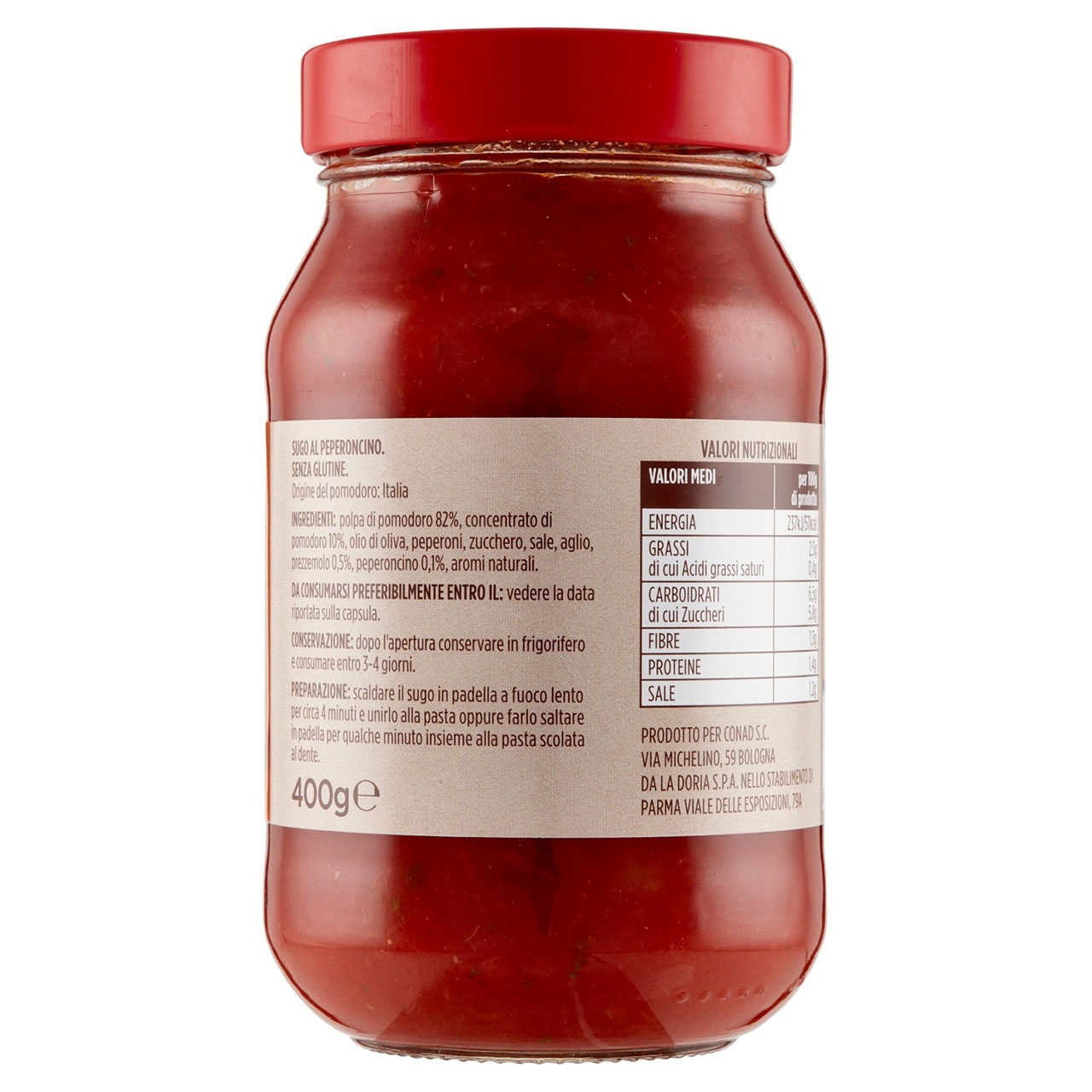 Sugo Arrabbiata 400 g Conad in vendita online