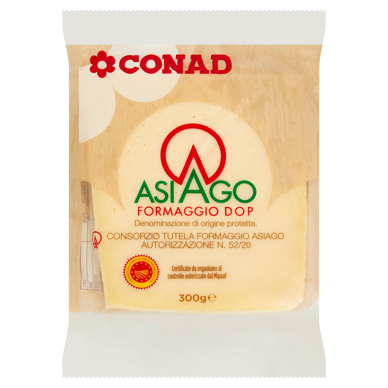 Asiago Formaggio DOP 300 g Conad in vendita online