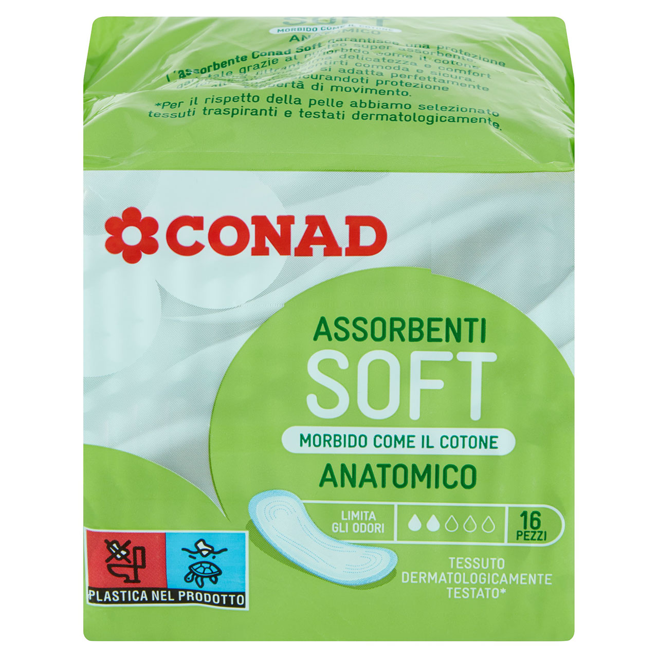 Assorbenti soft 16 anatomico Conad