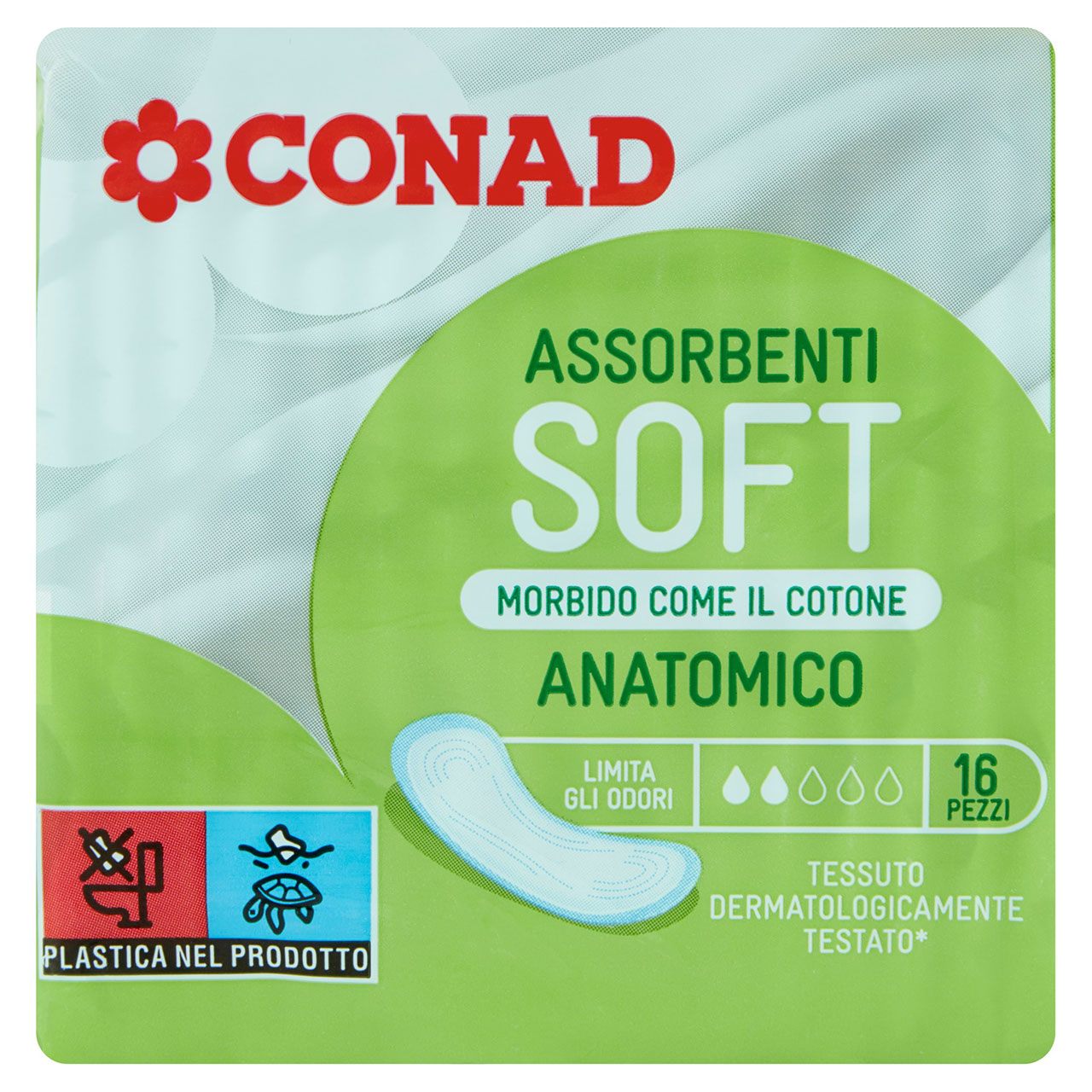 Assorbenti soft 16 anatomico Conad